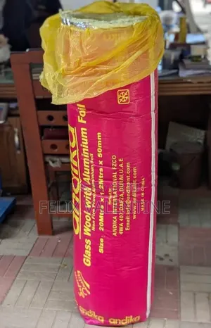 Glass Wool Insulation with Aluminum Foil (20m x 1.2m x 50mm)