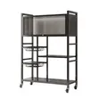 Movable Stainless Steel Kitchen Rack - 1