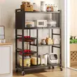 Movable Stainless Steel Kitchen Rack - 3