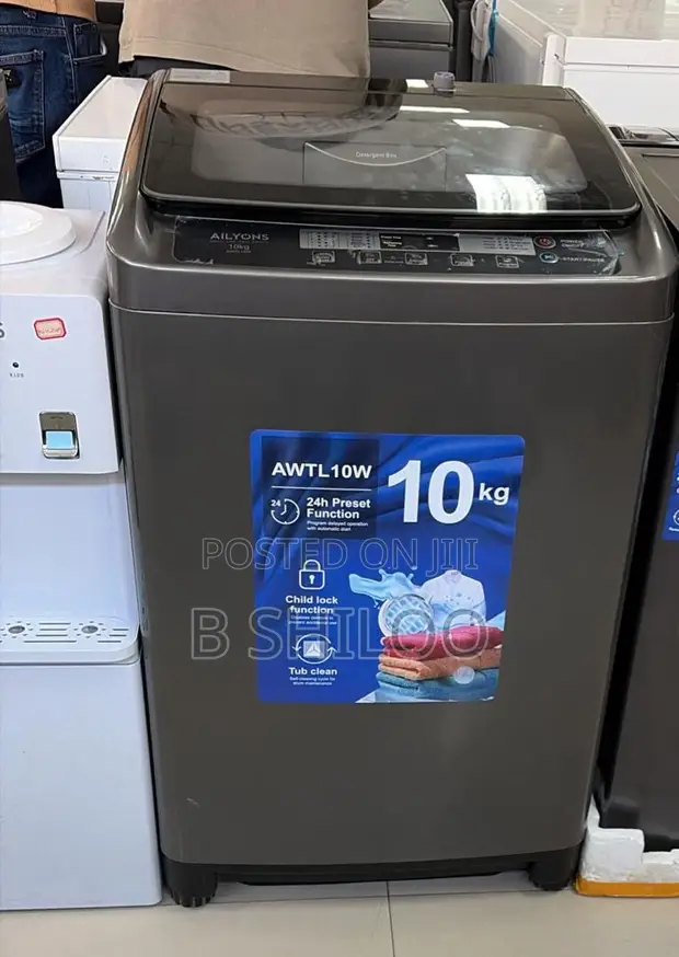 Ailyons 10kg Mashine ya Kufulia Otomatiki Juu-Mzigo - 1