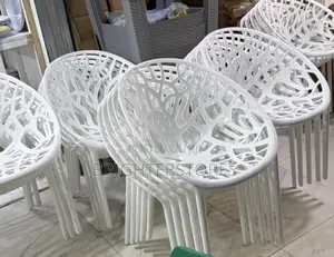 Outdoor Chair - White Plastic