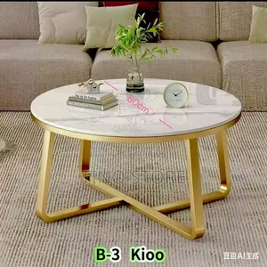 Round Black Glass Coffee Table