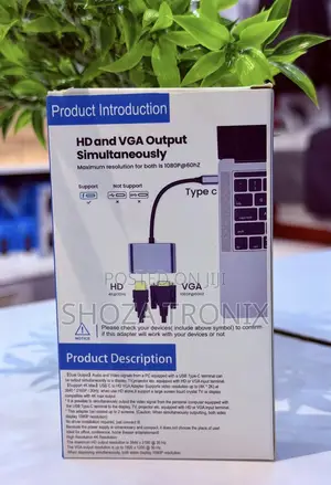 USB-C to HDMI/VGA Adapter