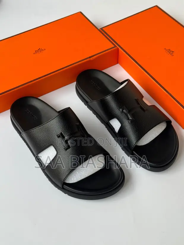 Hermes Sandals Black - 1