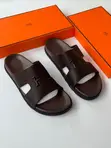 Hermes Brown Leather Sandals for Men - 1