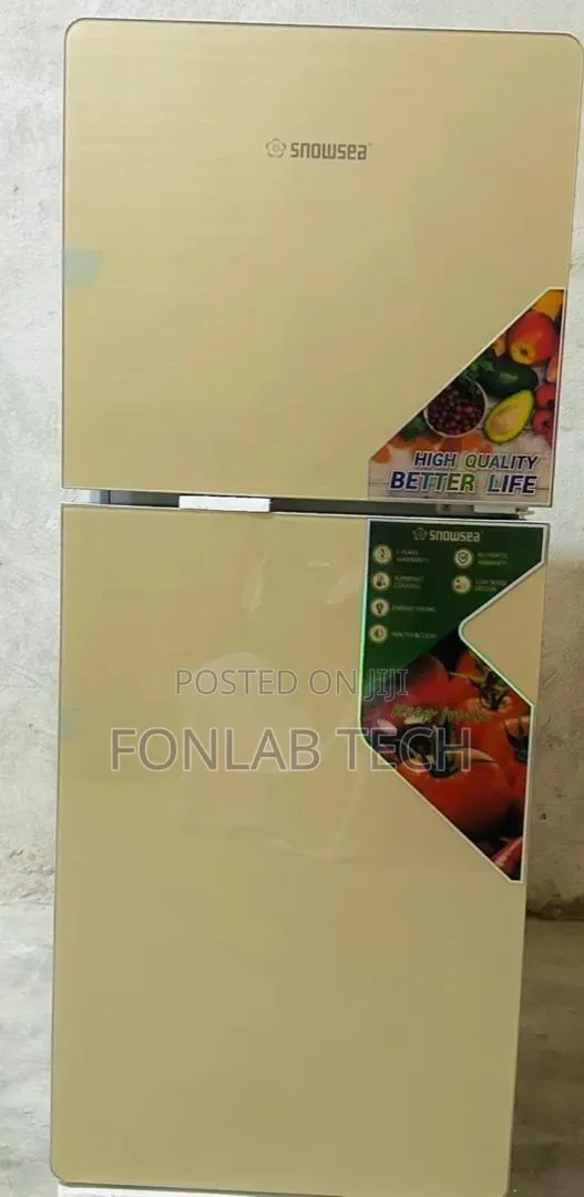 Snowsea Fridge 138L - Gold with Front Glass - 1