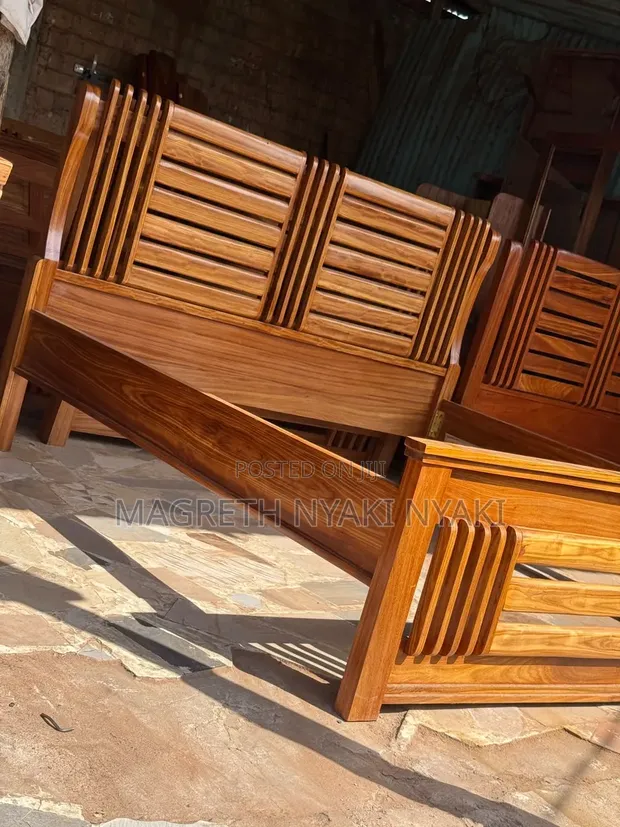 Kitanda Kipya cha Mbao 5x6 - Free Delivery Dar - 1