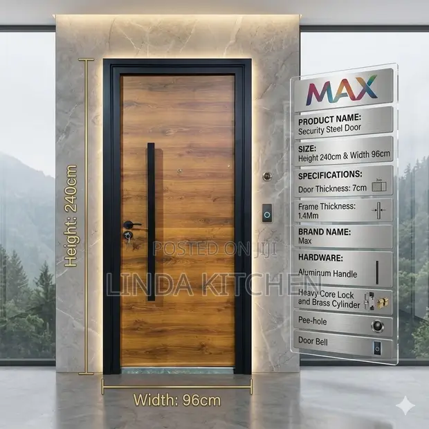 Heavy Security Steel Door - Brand New - 1