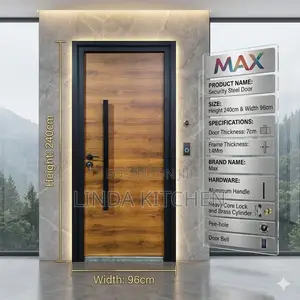 Heavy Security Steel Door - Brand New