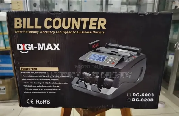 Digimax DG-820B High-Speed Commercial Money Counter - 1
