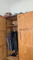 Wardrobe - Two Doors, Metal & Wood - 2