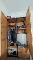 Wardrobe - Two Doors, Metal & Wood - 3