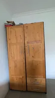 Wardrobe - Two Doors, Metal & Wood - 4