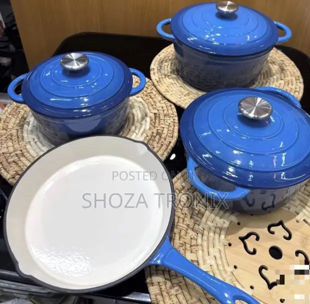 Cast Iron Pot - Blue - 1