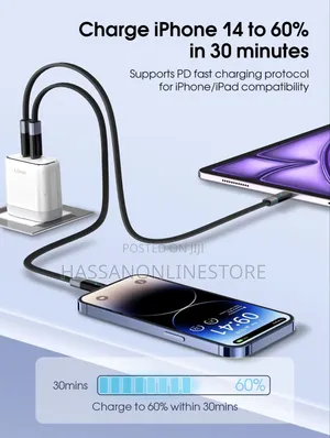 LDNIO LC241i 30W Auto Power-Off USB-C to Lightning Cable 2m