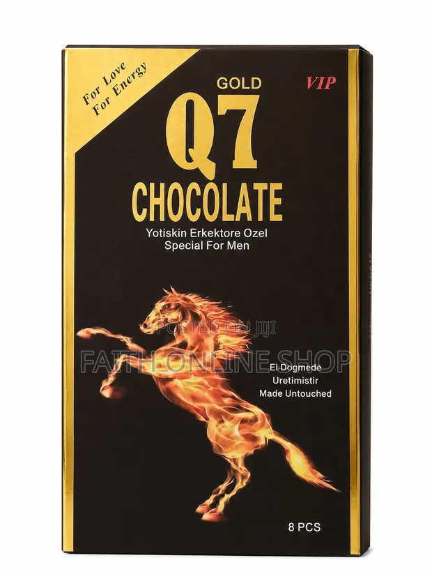Q7 Gold VIP Premium Energy Chocolate for Men (8 Pieces) - 1