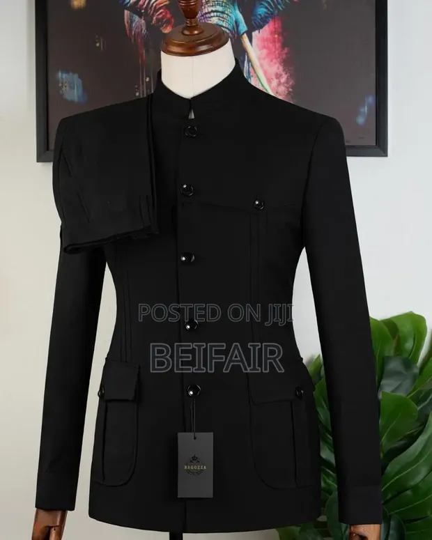 Chinese Collar Kaunda Suit - Brand Kali - 1