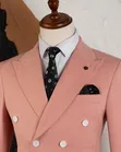 Peach Double Breasted Suit - Brand Kali - 1