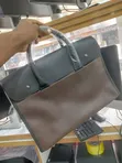 Qaza Classic Leather Laptop Bag - Multicolor - 2