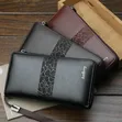 Men's Clutch Bag - Premium Faux Leather - 1