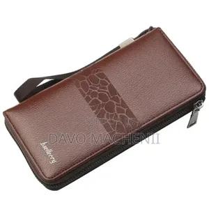 Men's Clutch Bag - Premium Faux Leather