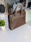 Brand New Leather Laptop Bag - Brown - 2