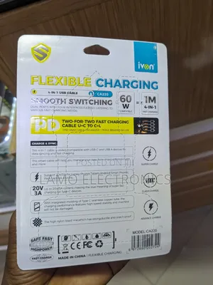 IVON CA220 4-in-1 Universal Charging & Data Cable