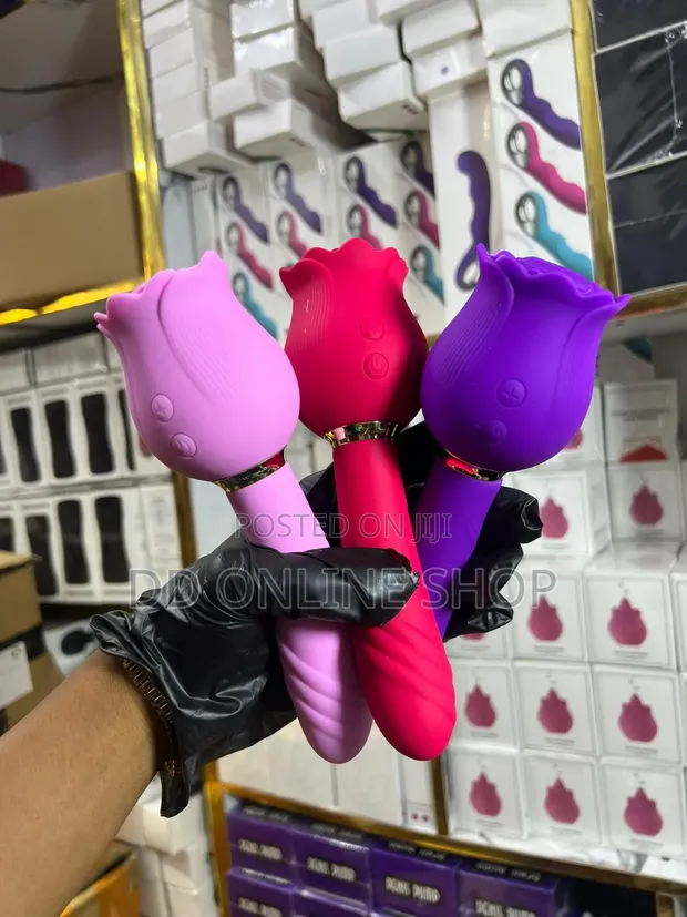 Stem Rose Sucker Dual Function Vibrator - 1