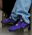 Men's Air Jordan 4 Sneakers - Purple - 1