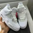 Men's Air Jordan 4 Sneakers - Purple - 5