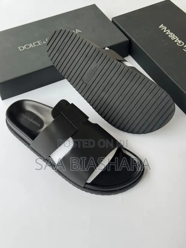 Dolce & Gabbana Men's Black Sandals - 1