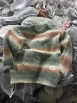 Aspesi Brand Round Neck Striped Knit Sweater - 4