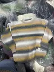 Aspesi Brand Round Neck Striped Knit Sweater - 5