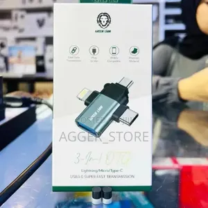 Green Lion 3-in-1 OTG Adapter (Lightning, Micro, Type-C)