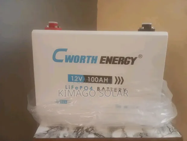 Cworth 12V 100Ah Lithium Battery with Display - 1