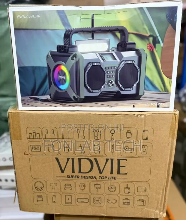 Vidvie XL-SP927 Outdoor Speaker with Power Bank & SOS Light - 1