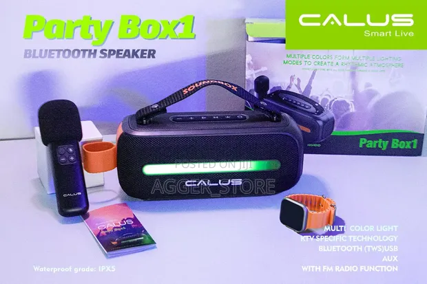 Calus Party Box 1 Portable Bluetooth Speaker with Mic - 1
