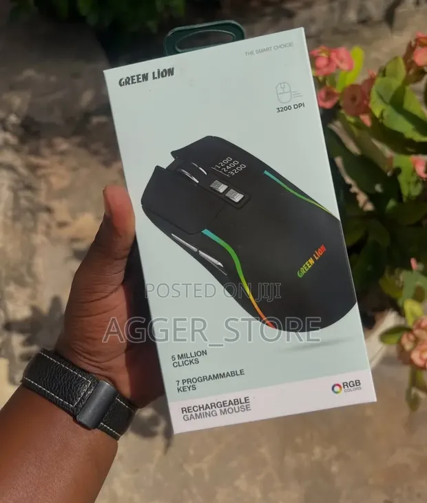 Green Lion Rechargeable Gaming Mouse - 1