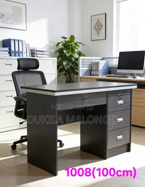 Zuo Modern Black Corner Office Desk