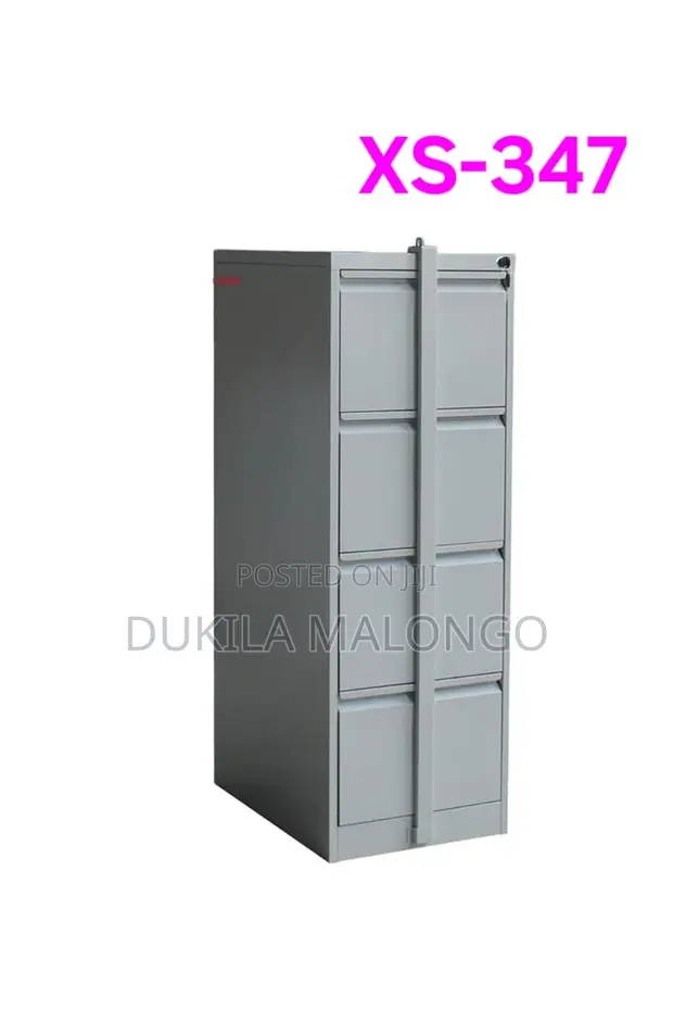 Zuo Modern White Kabati la Folda lenye Droo 4 - 1