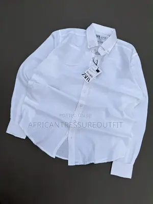 Zara Men's Long Sleeve Cotton Shirt - Multicolor