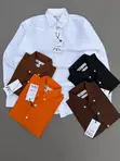 Zara Men's Long Sleeve Cotton Shirt - Multicolor - 2
