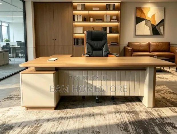 Premium Executive Desk - Modern Office Table (160cm/180cm) - 1