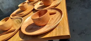 Wooden Dinnerware Set - 18 Pieces