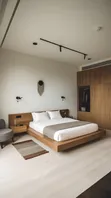 Modern Beds with Bedside Tables - 1