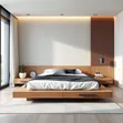 Modern Beds with Bedside Tables - 2