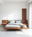 Modern Beds with Bedside Tables - 3