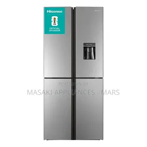 Brand New Hisense Cross Door Fridge 392L Inox Water Dispenser H520FL