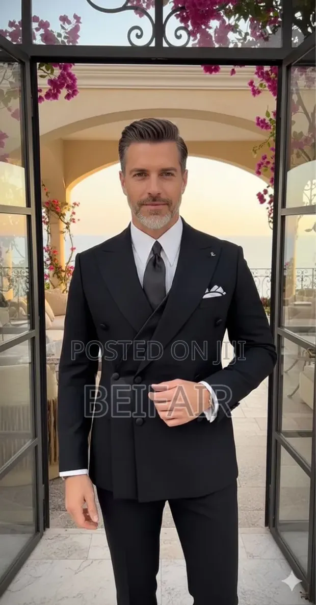 New Design Full Black Suit - 1