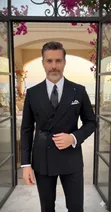 New Design Full Black Suit - 1